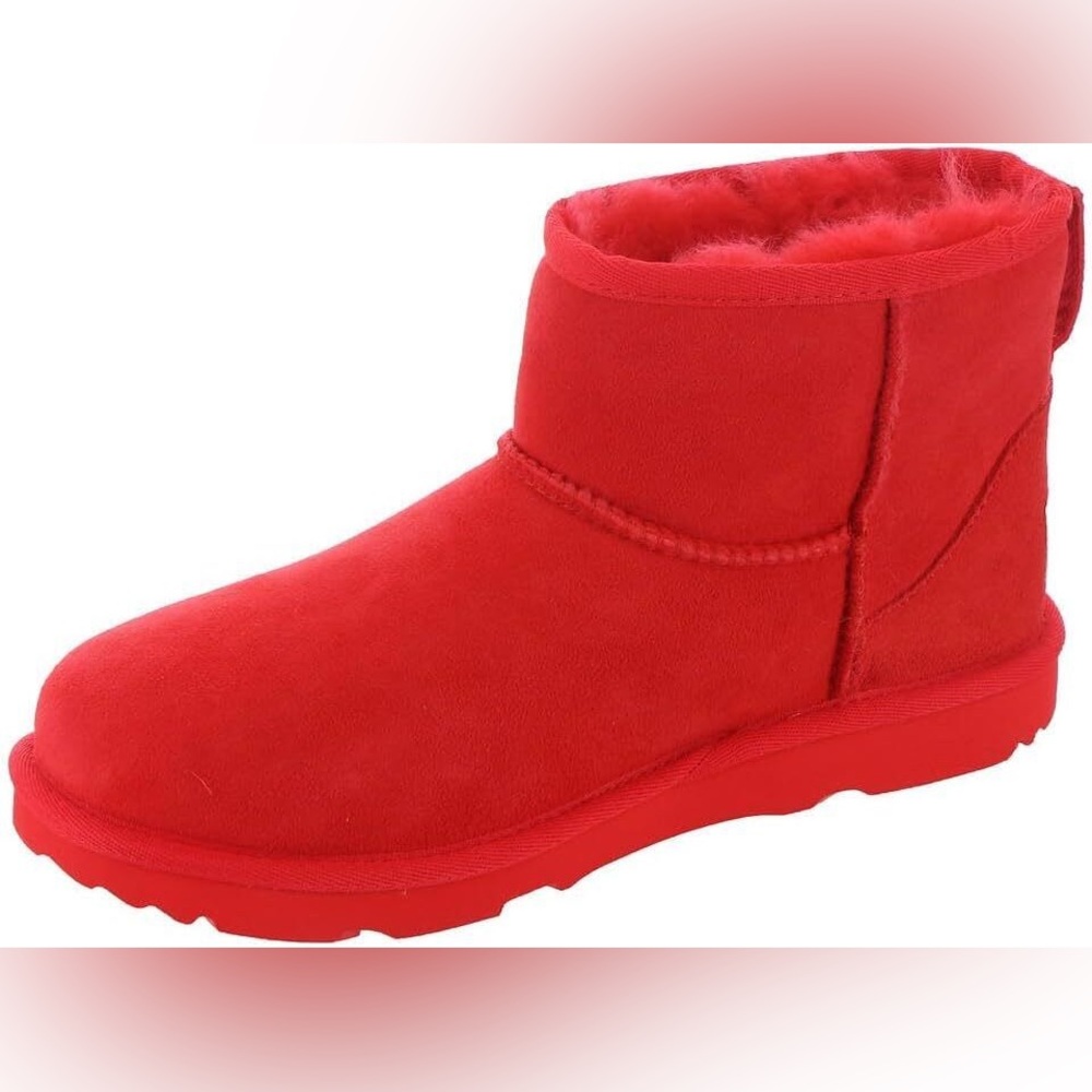 UGG Kid's CLASSIC MINI II CHERRY PIE Casual Slip On Suede Boots (Women’s 7)